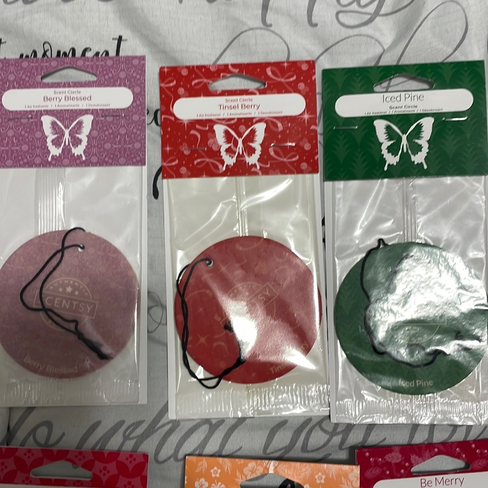 Scent Circles in variety of scents sold in sets of 3 great for car or closet.